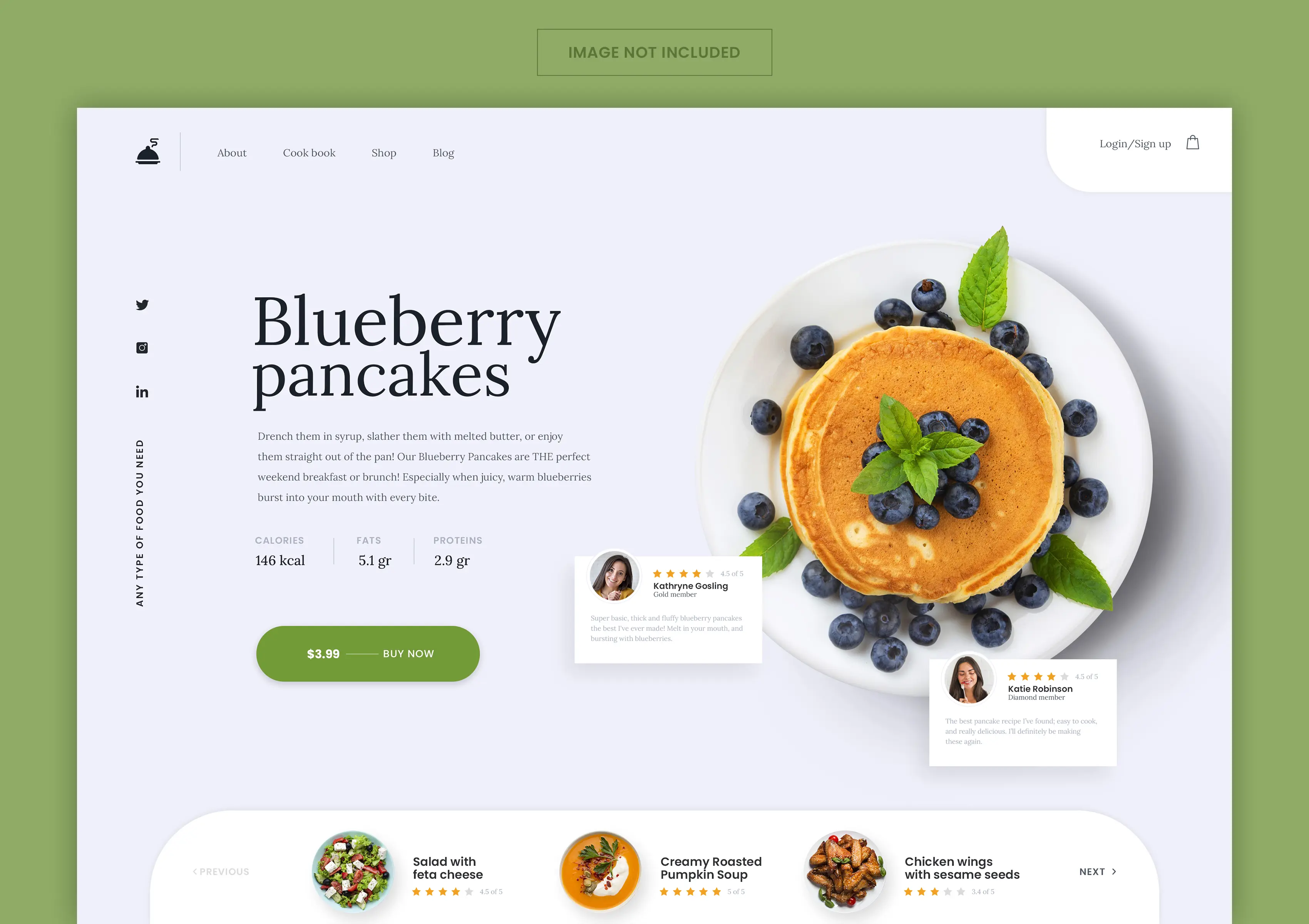 A food blog featuring delicious recipes and vibrant food photography.